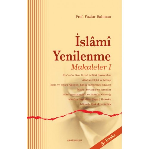 İslami Yenilenme: Makaleler 1