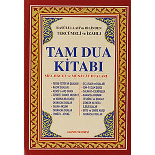 Tam Dua Kitabı Ciltli (Kod 018)