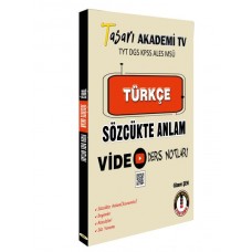 Tasarı DGS Türkçe Sözcükte Anlam Video Ders Notları